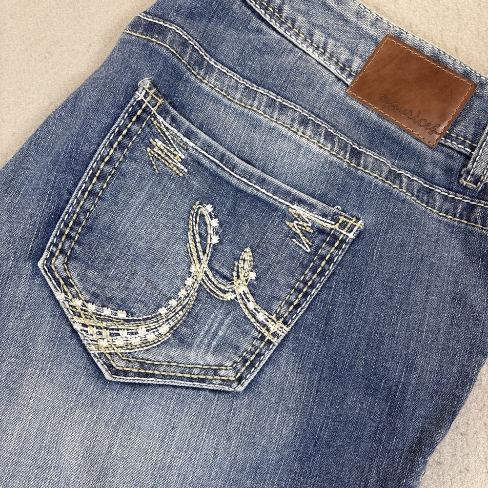 Maurices Jeans Womens‎ 18Reg Blue Boot Cut Dark Wash Denim